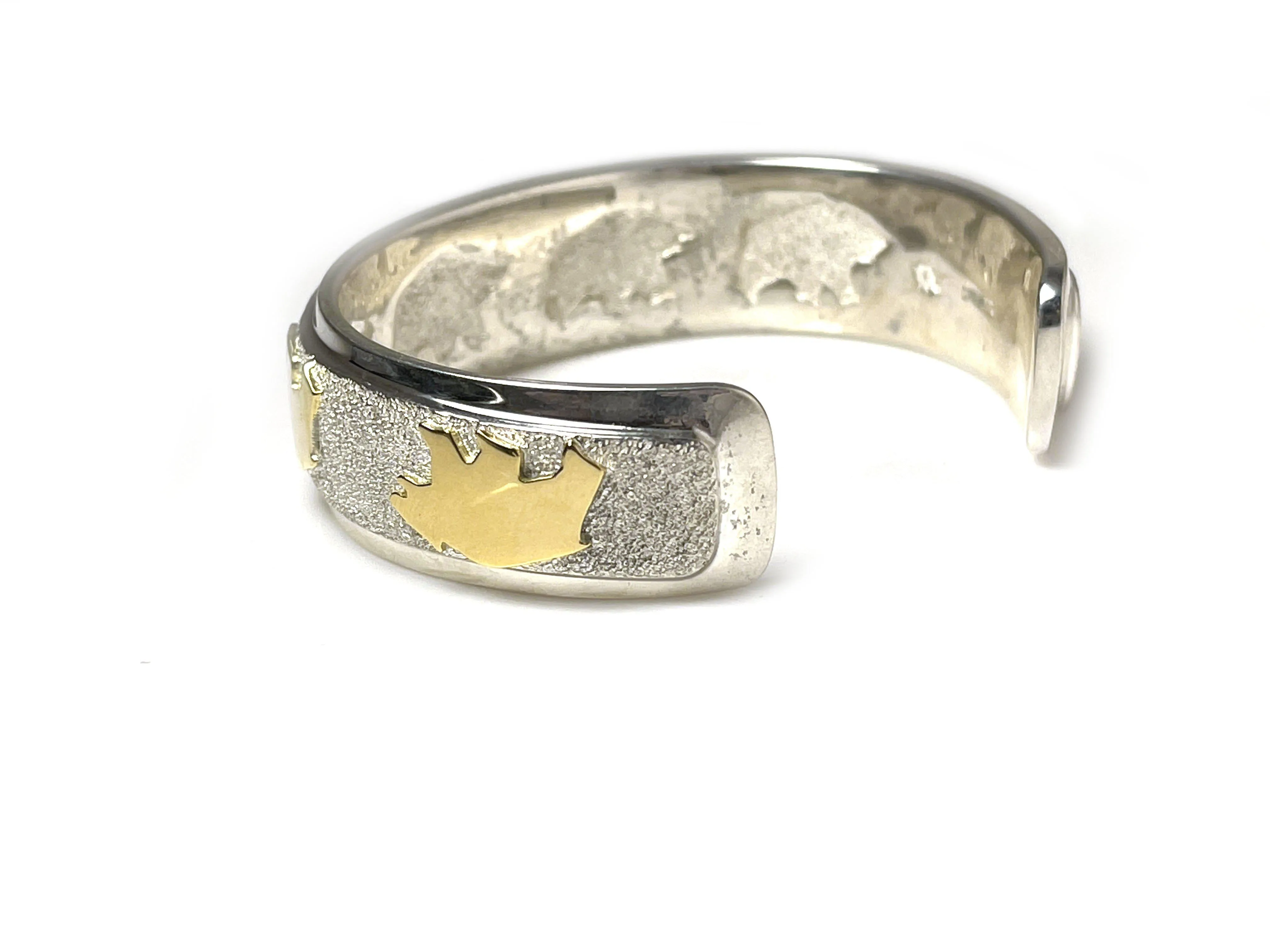 Two Tone Bear / Bear Cuff Bracelet