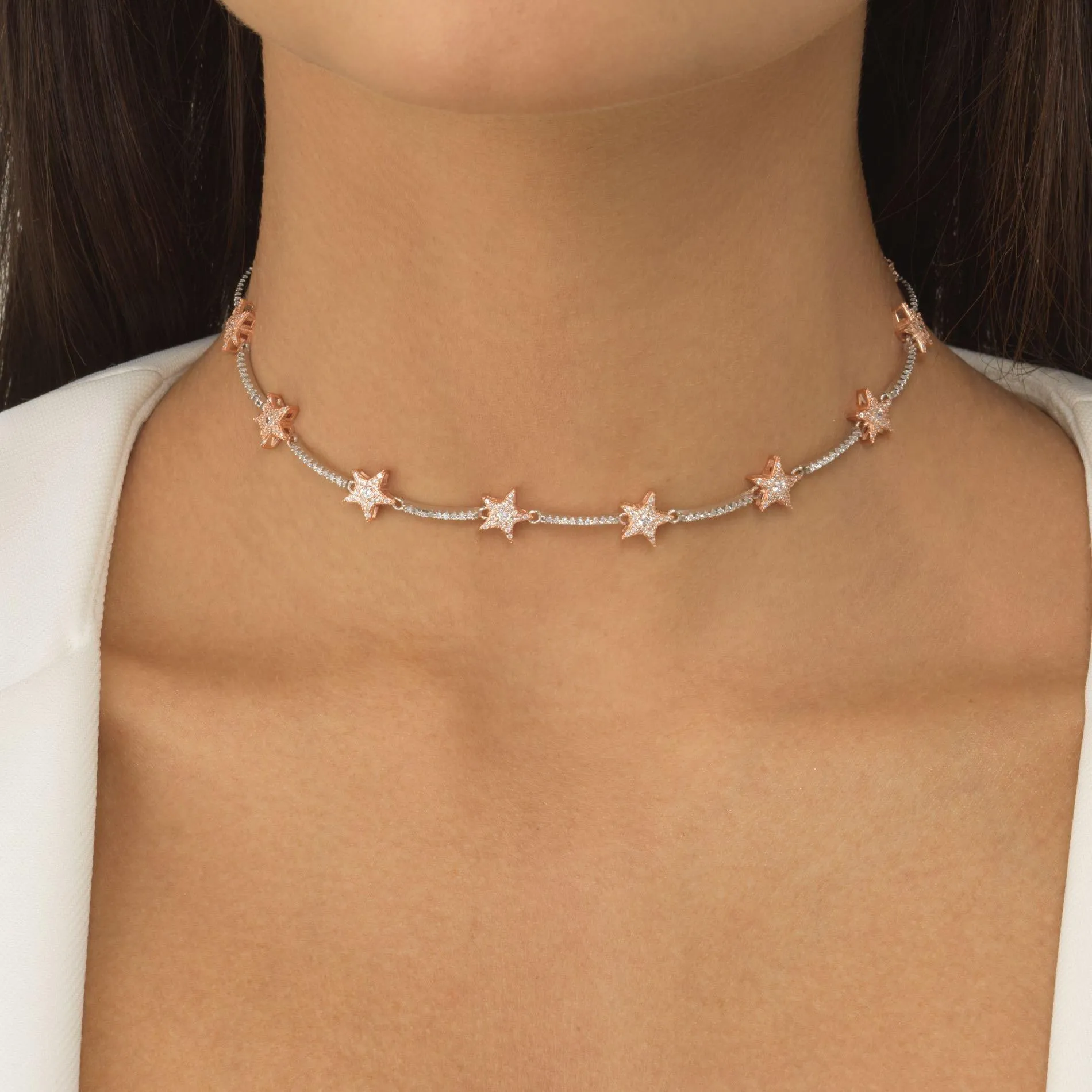 Two-Tone Starz Choker
