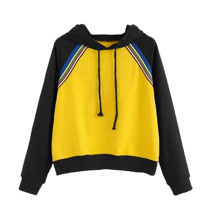 Two Tone Striped Hoodie