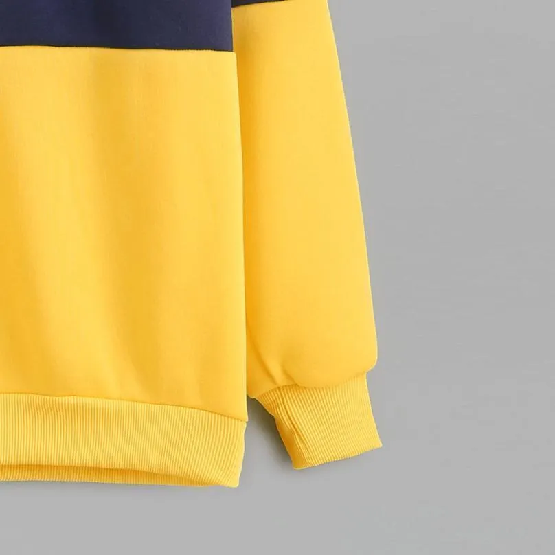 Two Tone Striped Sweatshirt