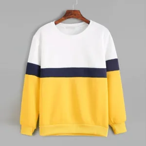 Two Tone Striped Sweatshirt