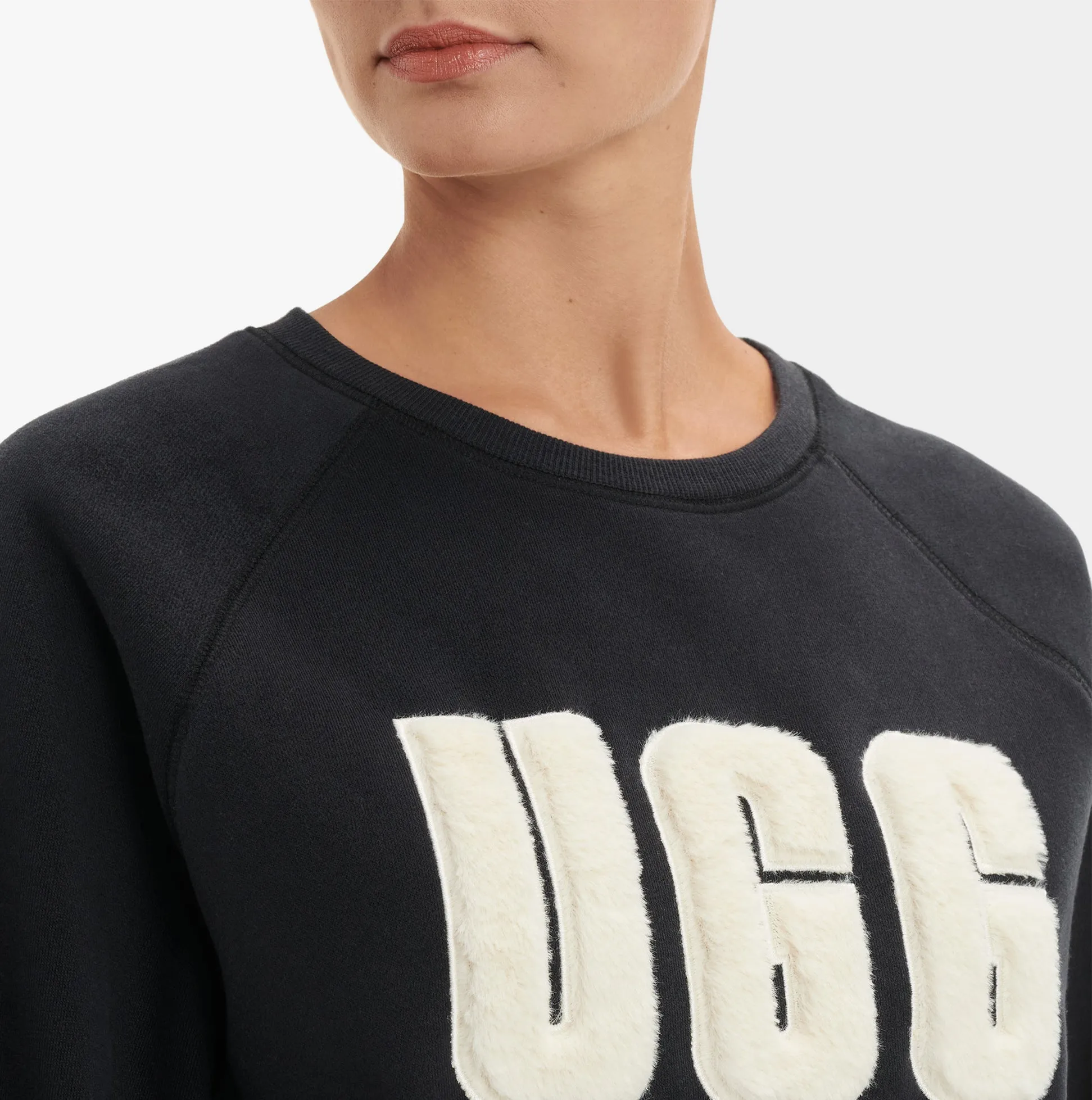 UGG MADELINE Womens Sweater Black/Cream