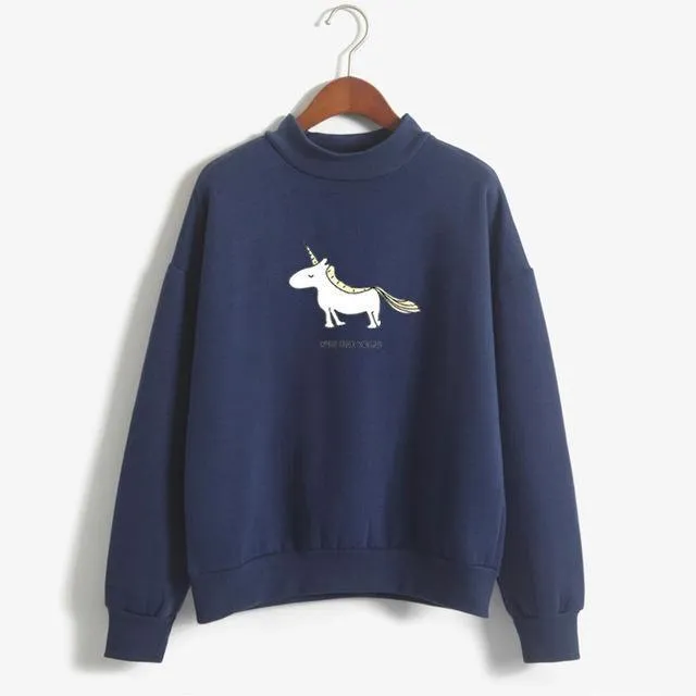 Unicorn Fleeced Sweatshirt