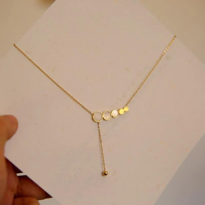 Unique Beans Tassel Necklace Gold For Women Wedding Jewelry