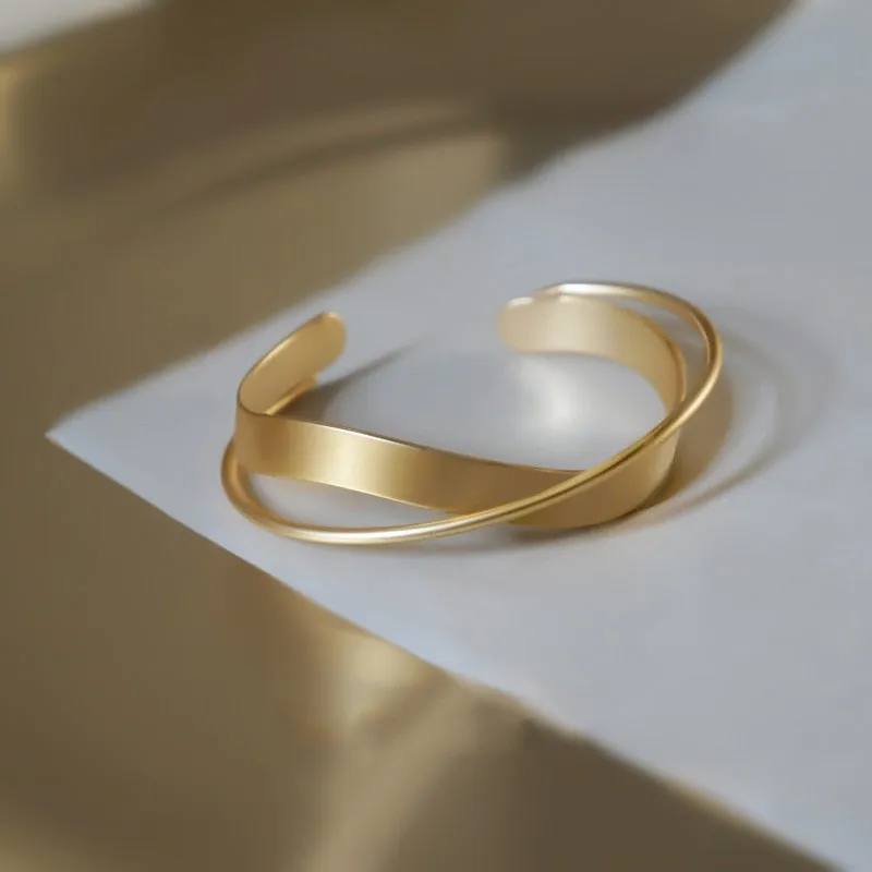 Unique Personality Criss Twist Cuff Bracelet For Women Wedding Jewelry