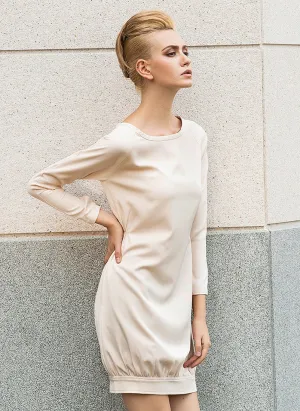 Vanilla macaroon oversized dress