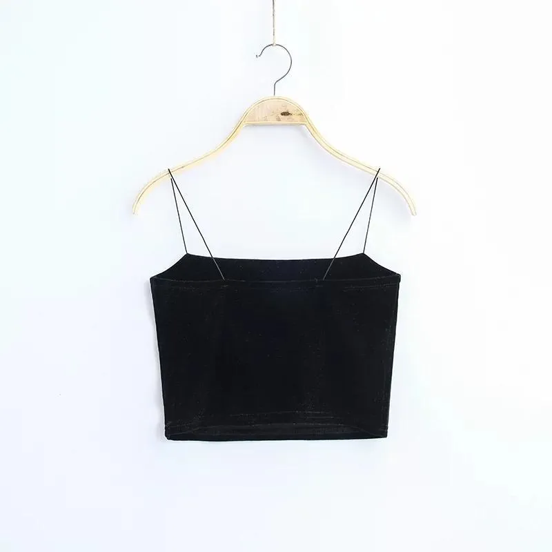 Velvet Crop Top