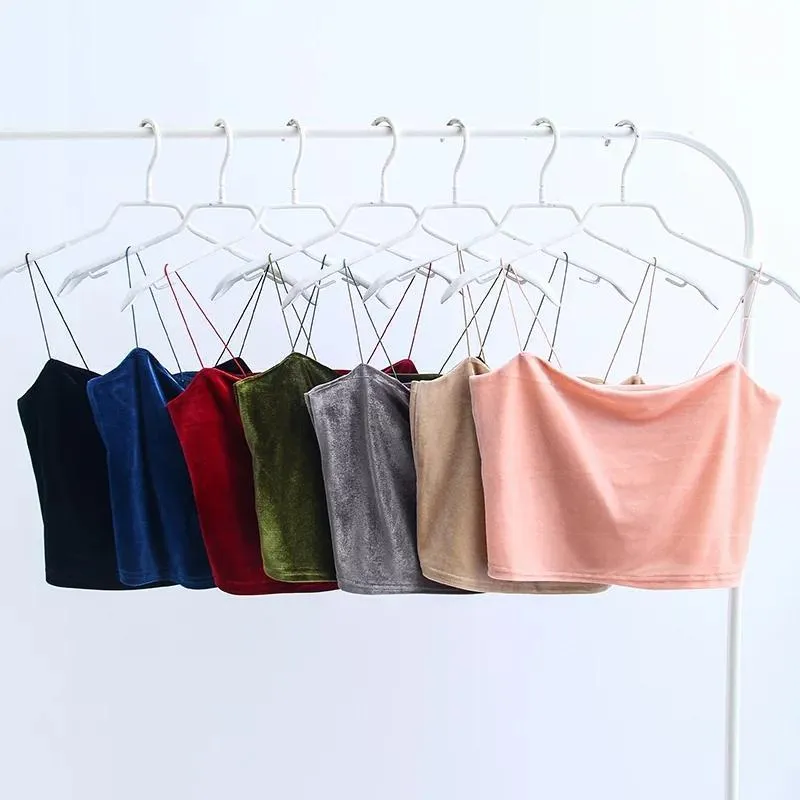 Velvet Crop Top