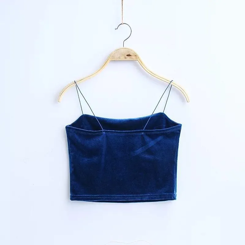 Velvet Crop Top