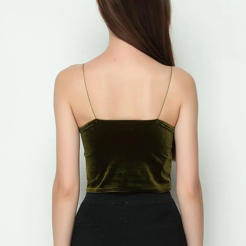 Velvet Crop Top