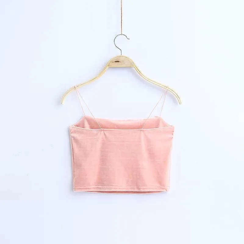 Velvet Crop Top