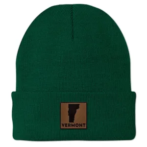 Vermont Leather Patch Cuff Knit