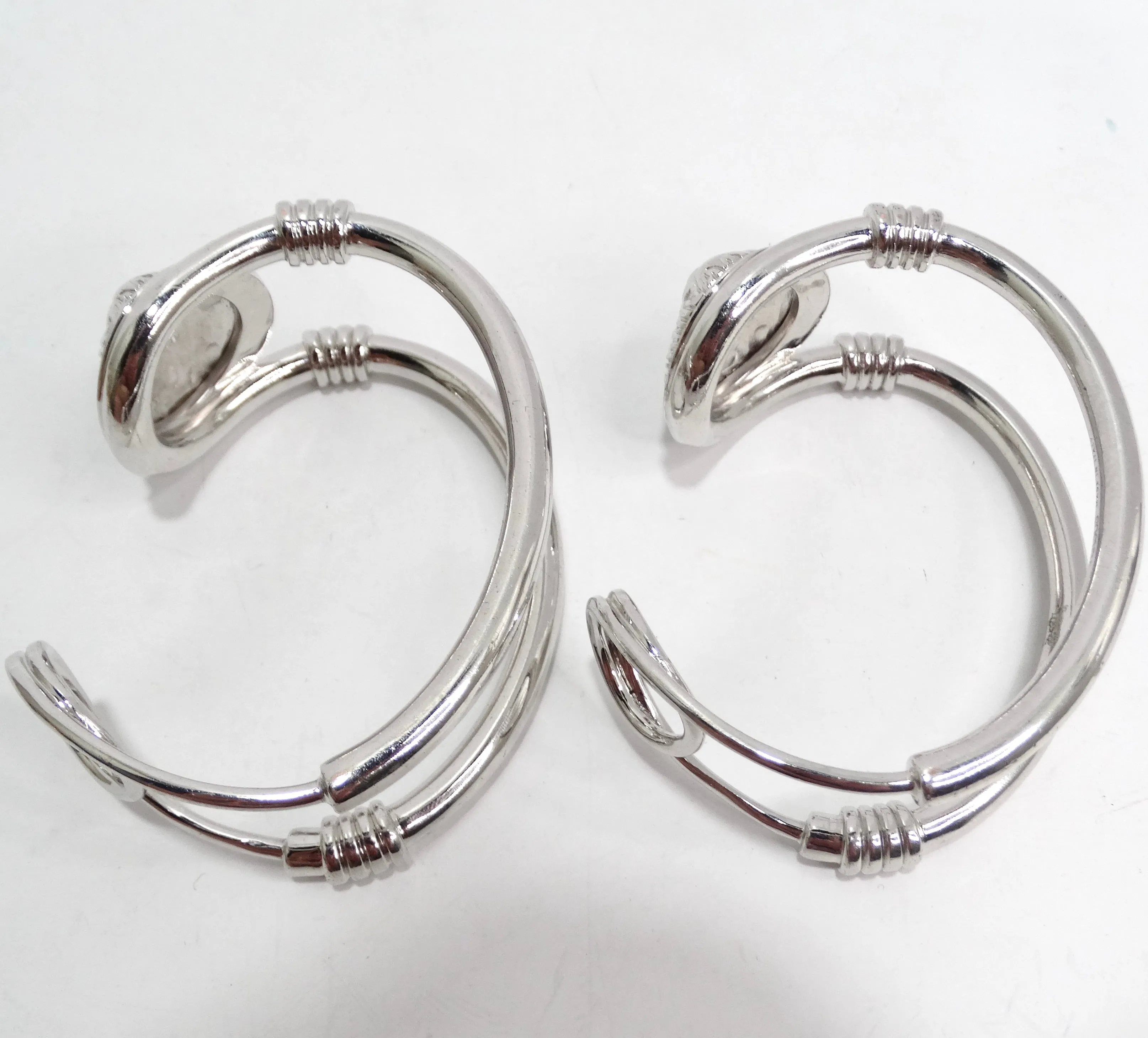 Versus Versace Lion Saftey Pin Cuff Bracelet Set