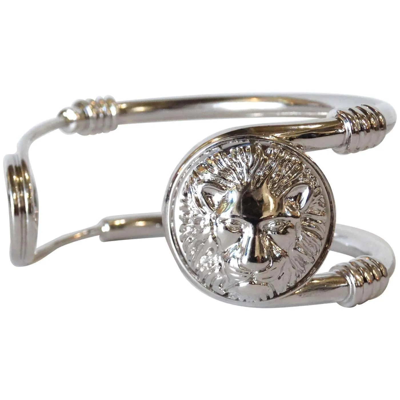 Versus Versace Lion Saftey Pin Cuff Bracelet Set