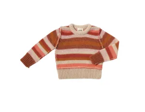Vignette - Donna Sweater | Coral Stripe