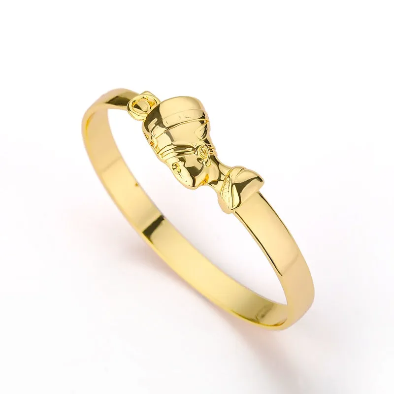 Vintage Queen Jewelry Bracelets For Women Gold Cuff Bangle
