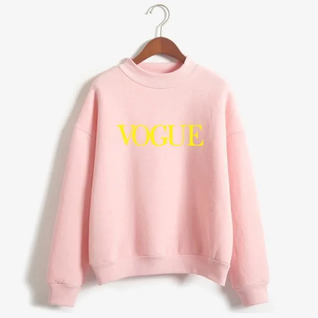 'VOGUE' Fleeced Sweatshirt