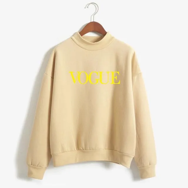 'VOGUE' Fleeced Sweatshirt