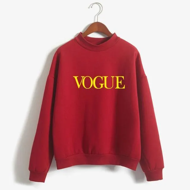 'VOGUE' Fleeced Sweatshirt