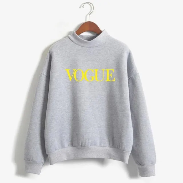 'VOGUE' Fleeced Sweatshirt