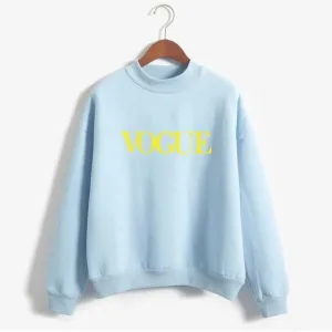 'VOGUE' Fleeced Sweatshirt
