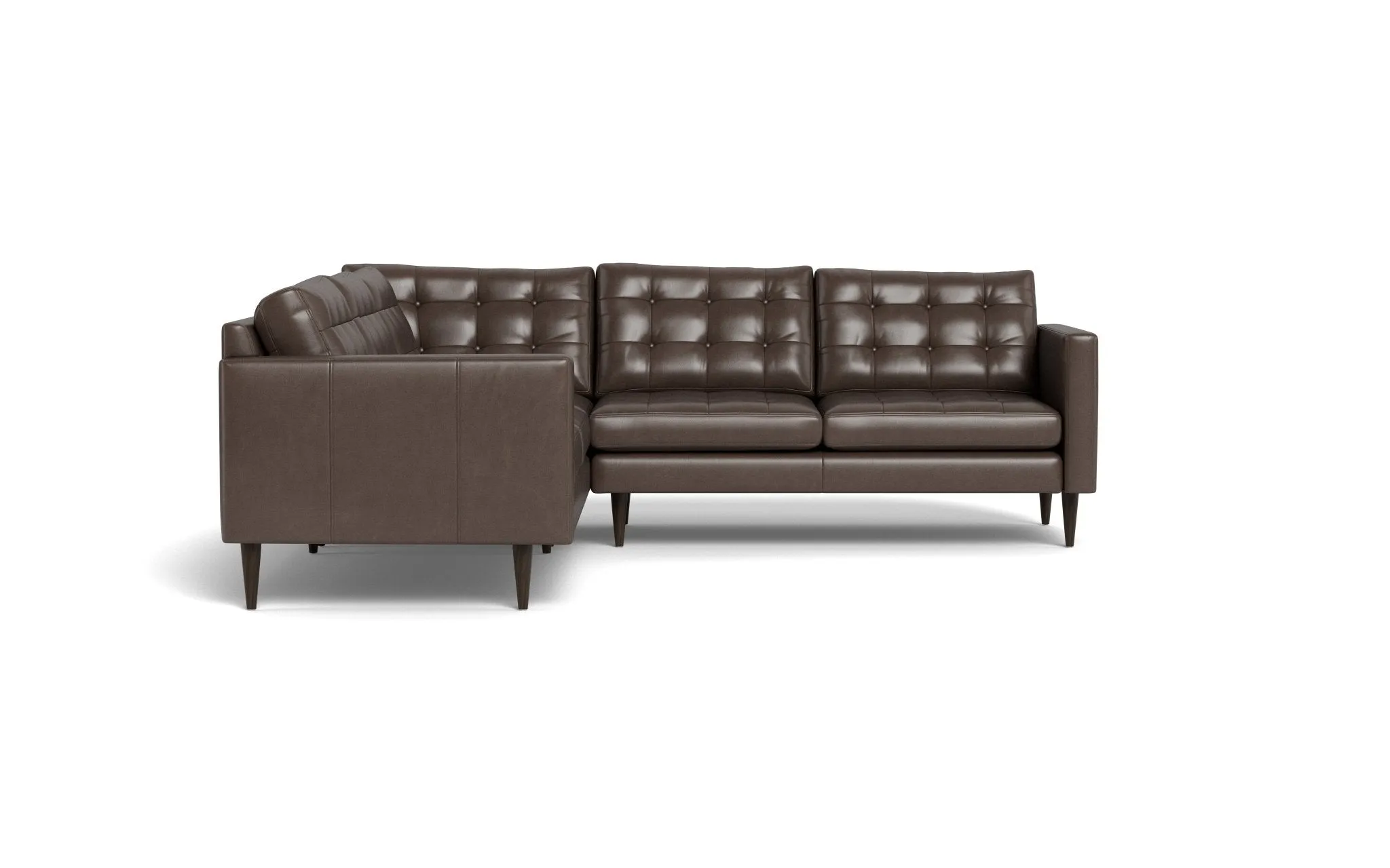 Wallace 102" Leather Corner Sectional