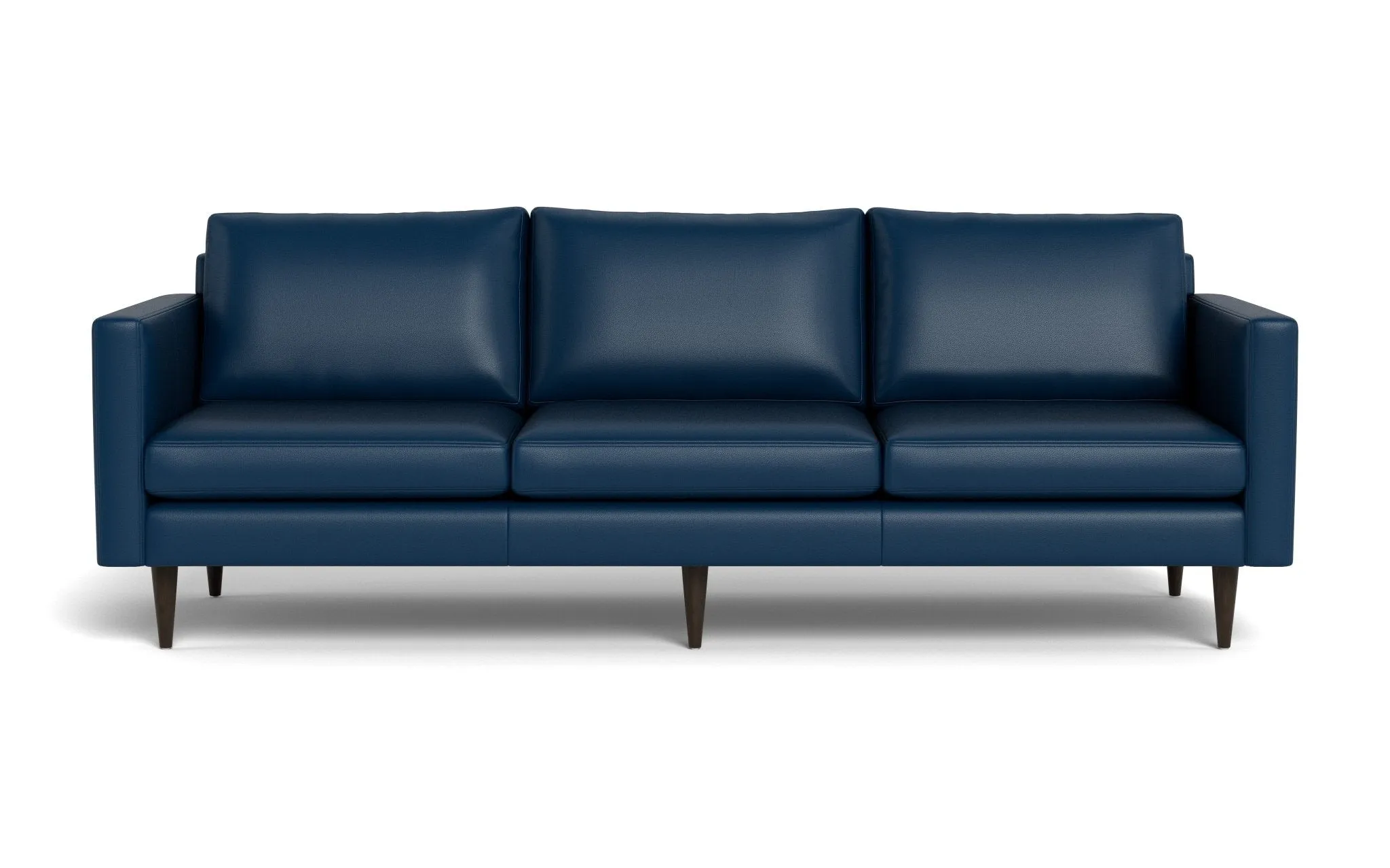 Wallace 98" Leather Untufted Estate Sofa