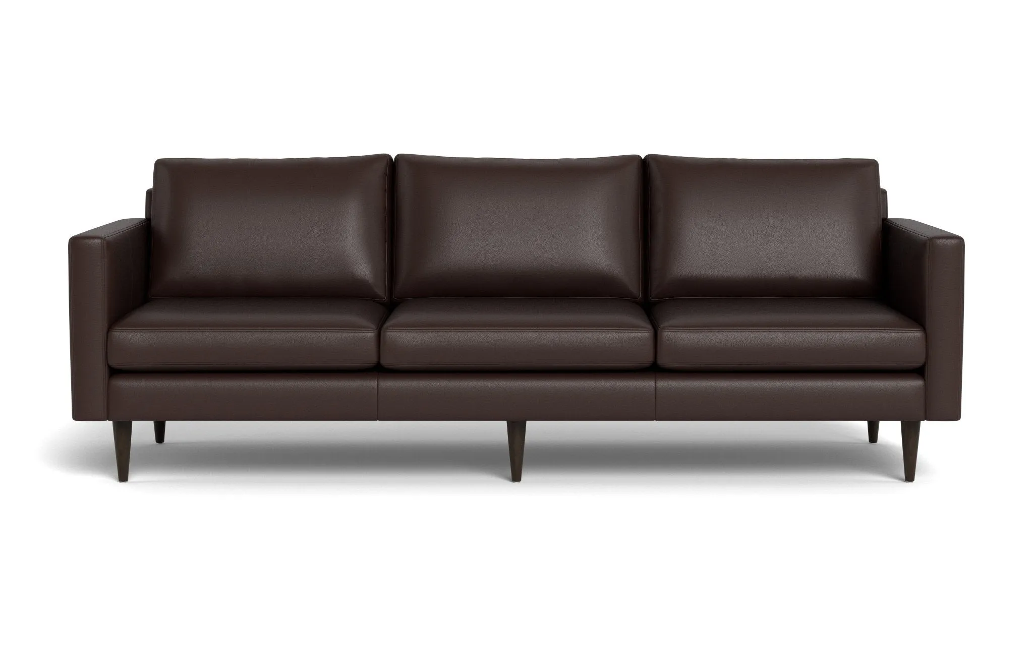 Wallace 98" Leather Untufted Estate Sofa