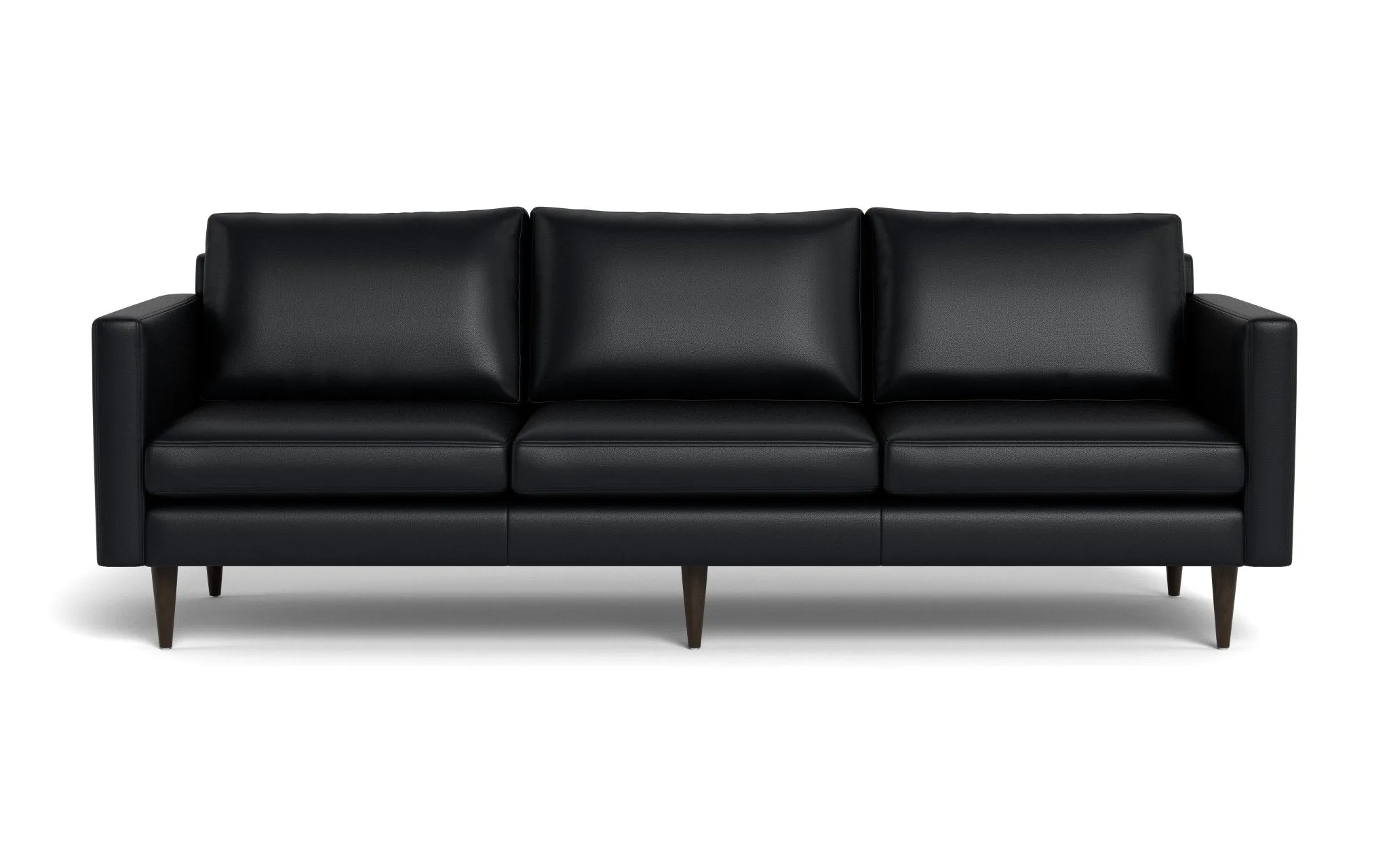 Wallace 98" Leather Untufted Estate Sofa