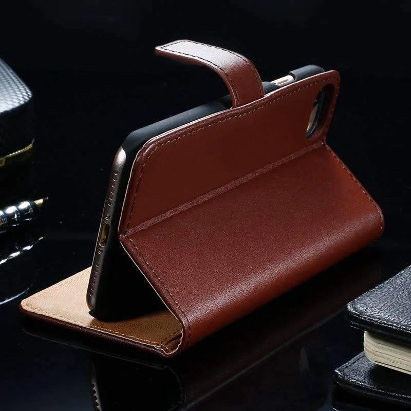 Wallet Flip Cover Phone Bag Stand With Card Holder