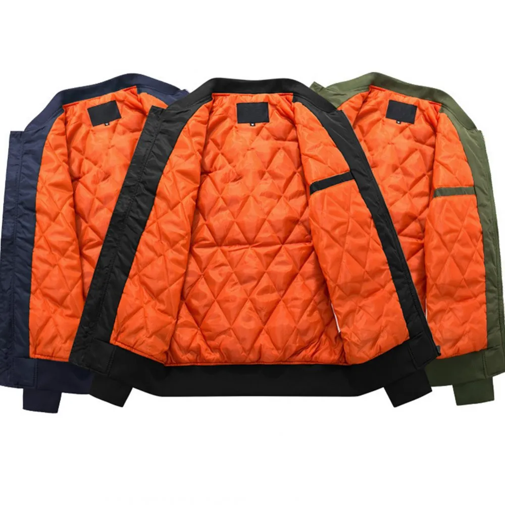 Warm Winter Casual Jacket - Navy blue_L
