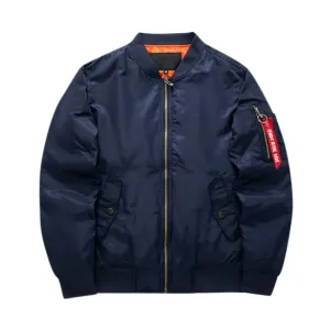 Warm Winter Casual Jacket - Navy blue_L