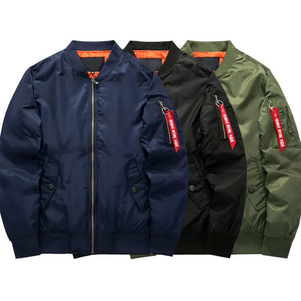 Warm Winter Casual Jacket - Navy blue_XXXL