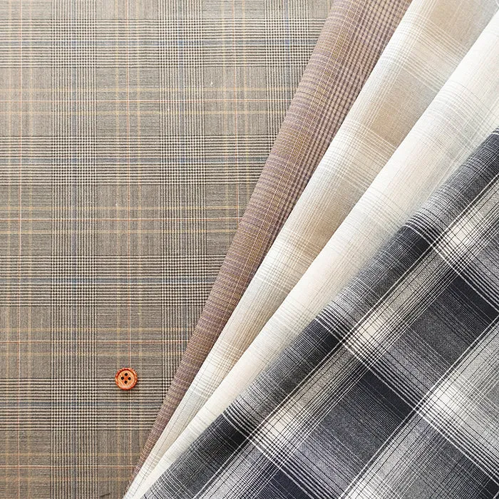 Washable Summer Wool Fabric - Check
