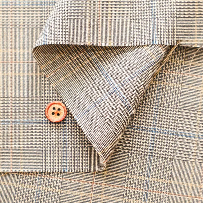 Washable Summer Wool Fabric - Check