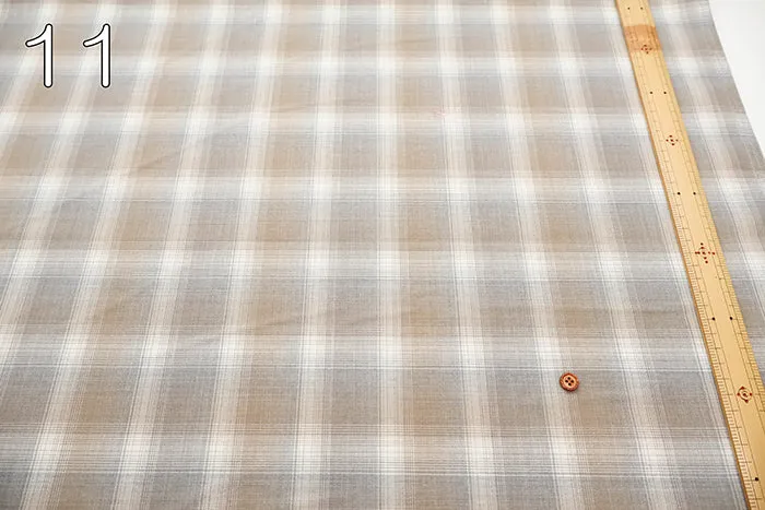Washable Summer Wool Fabric - Check