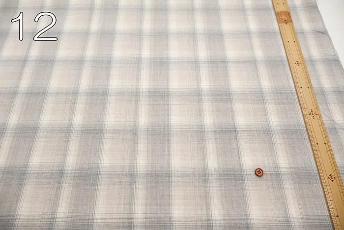 Washable Summer Wool Fabric - Check