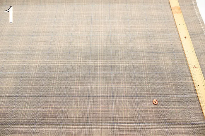 Washable Summer Wool Fabric - Check