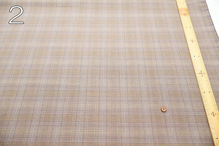 Washable Summer Wool Fabric - Check