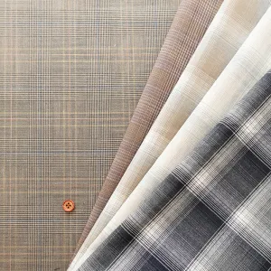 Washable Summer Wool Fabric - Check