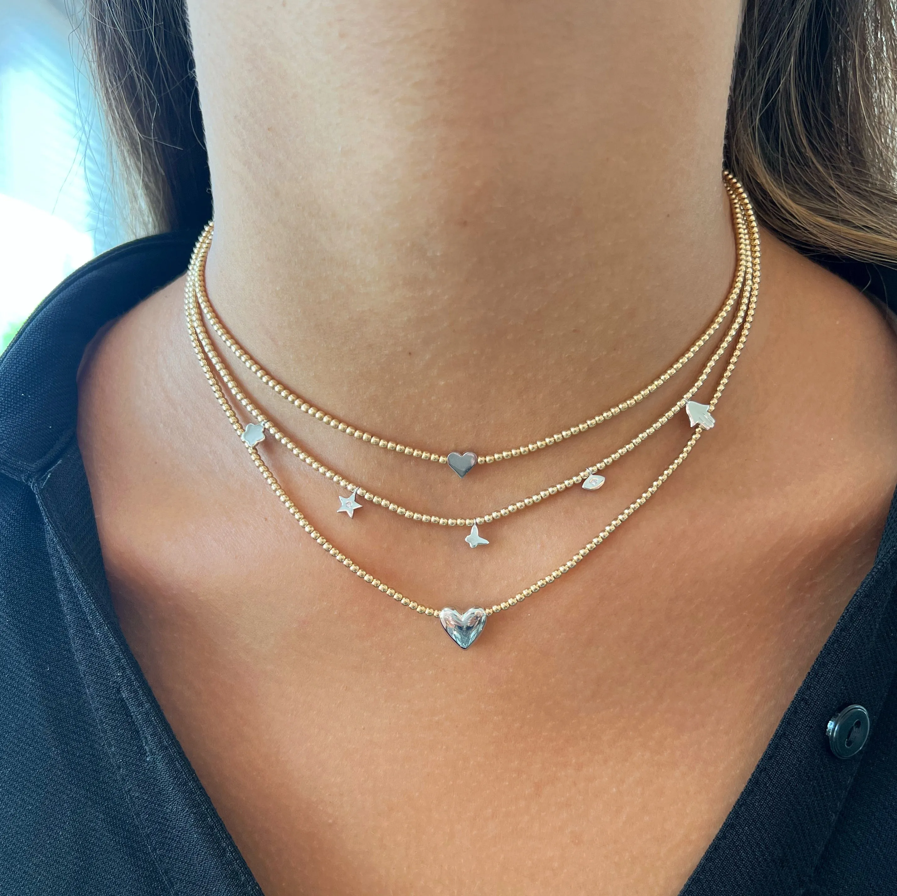 Water Resistant Mini Charm Necklace