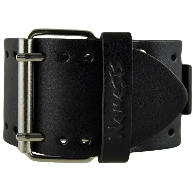 Wheelmen Black Watch with Black Leather Wide Cuff