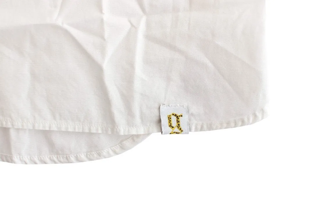 White casual cotton shirt