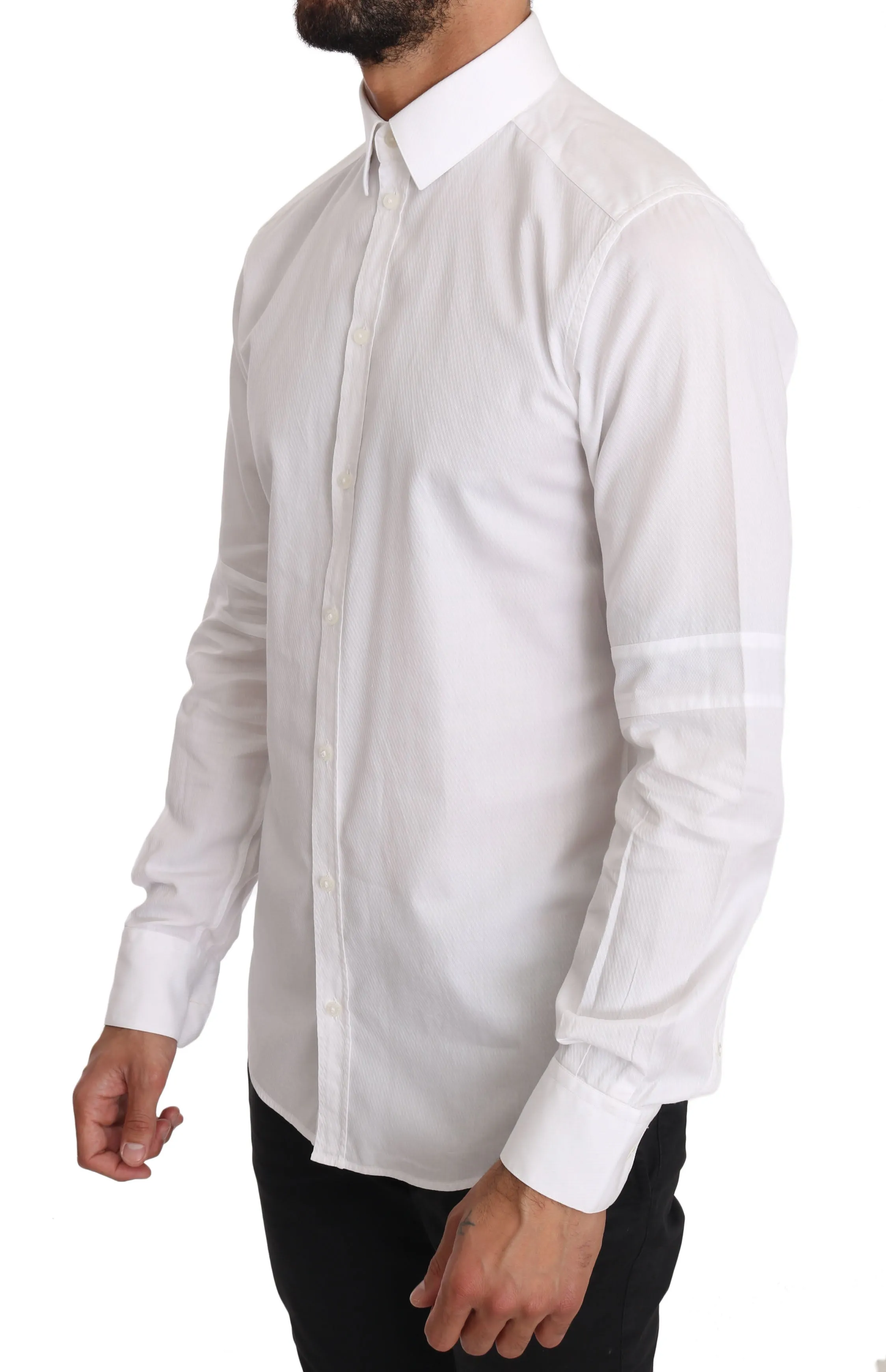 White Cotton 100% GOLD Shirt