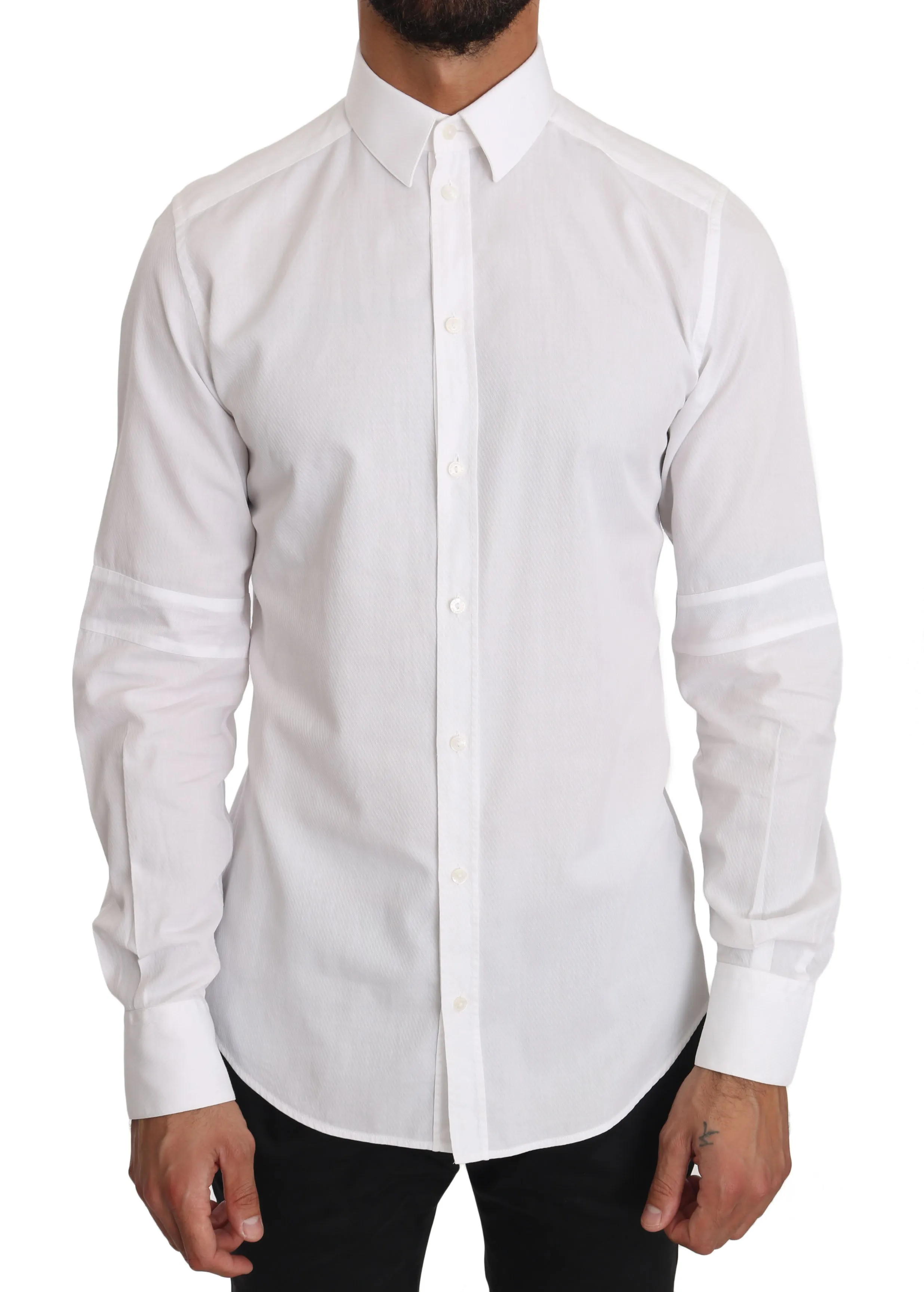 White Cotton 100% GOLD Shirt