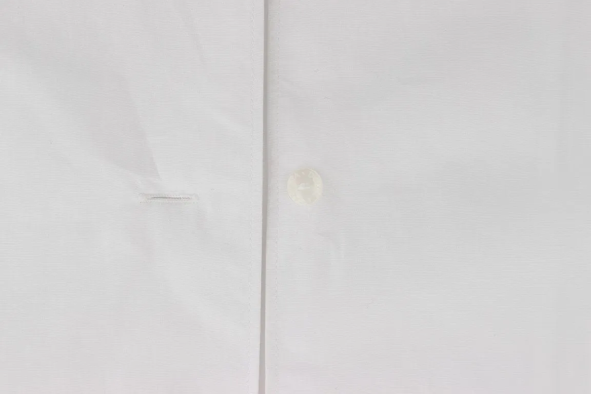 White Cotton Dress Formal Slim Fit Shirt