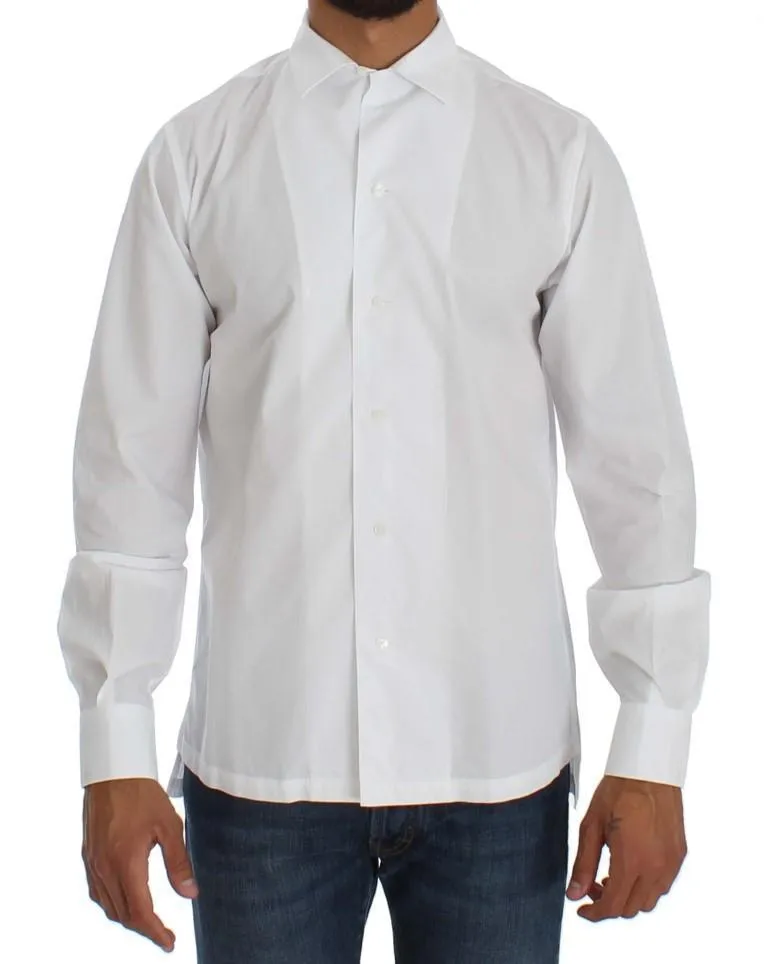 White Cotton Dress Formal Slim Fit Shirt