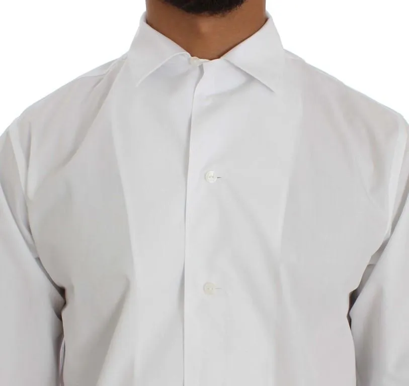 White Cotton Dress Formal Slim Fit Shirt