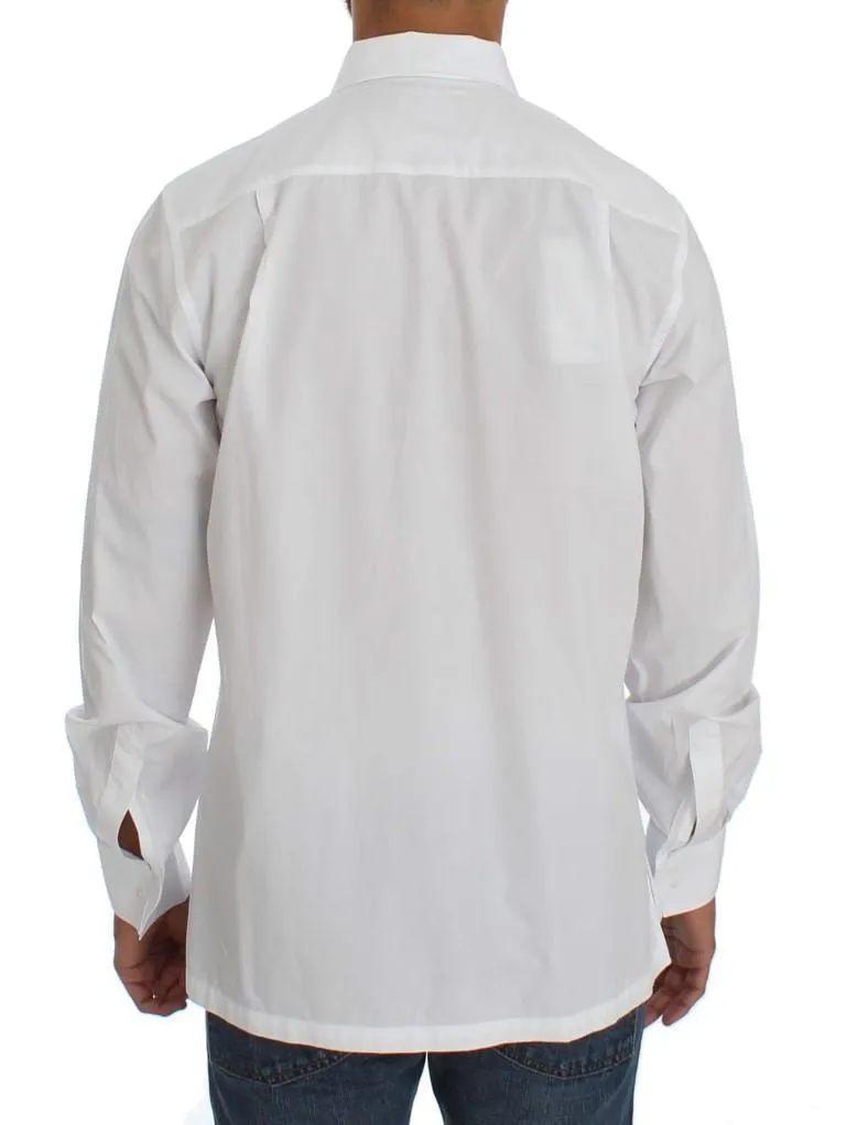 White Cotton Dress Formal Slim Fit Shirt