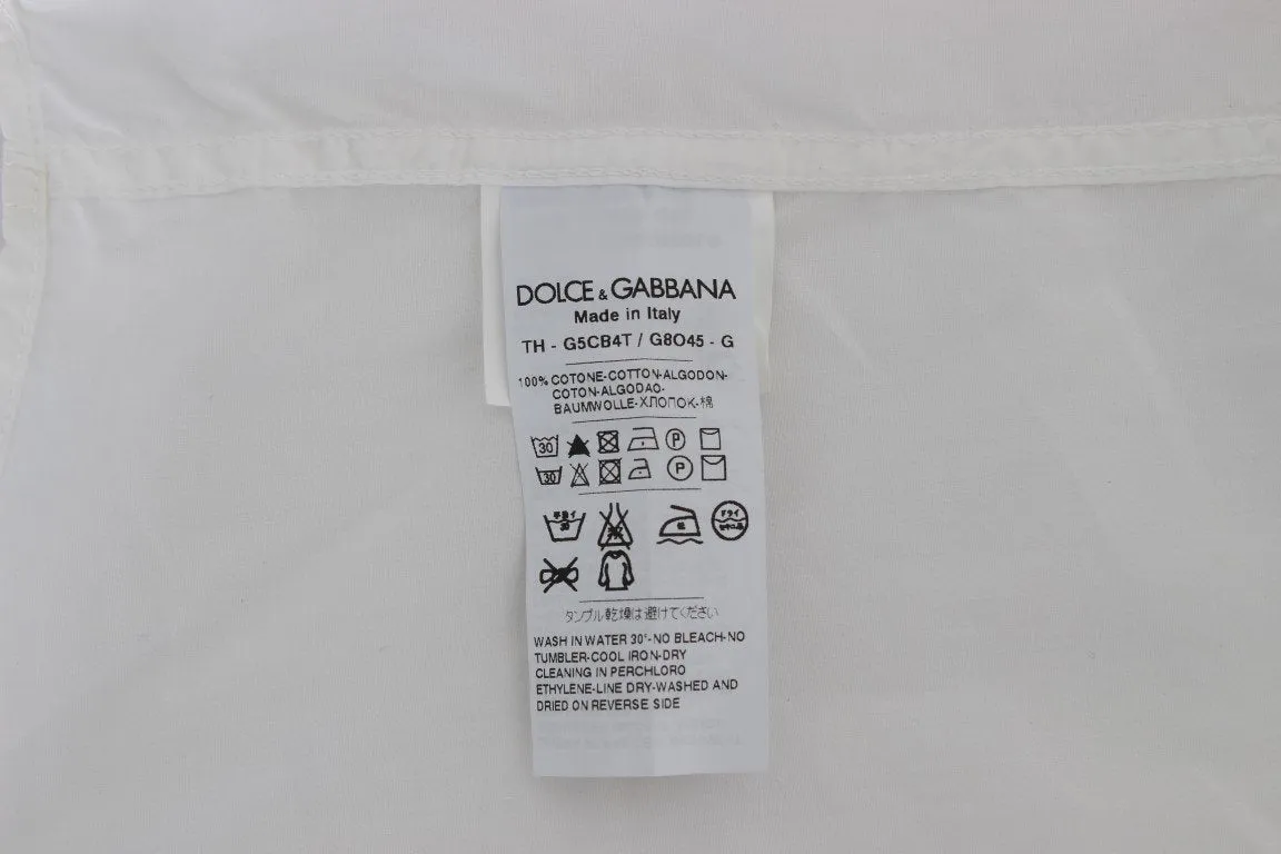 White Cotton GOLD Slim Fit Shirt